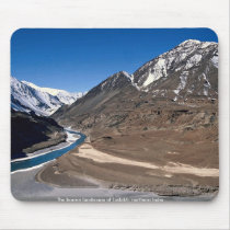The barren landscape of Ladakh, northern India Mousepads
