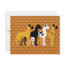 The basic Dane colors invitations by doggenhaus The basic Dane colors invitations