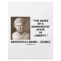 The Basis Of A Democratic State Is Liberty Quote Full Color Flyer