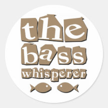 The Bass Whisperer Stickers