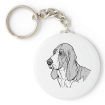 THE BASSET HOUND KEYCHAIN