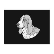 THE BASSET HOUND POST CARD