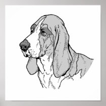 THE BASSET HOUND PRINT