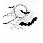 The bat of Halloween - t-shirts