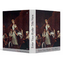 The Bathers By Longhi Pietro (Best Quality) 3 Ring Binder