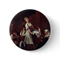 The Bathers By Longhi Pietro (Best Quality) Pinback Button