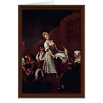 The Bathers By Longhi Pietro (Best Quality) Card