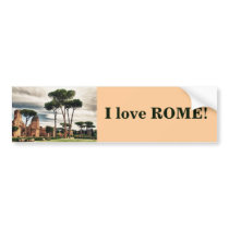 The Baths of Caracalla in Rome Bumper Stickers