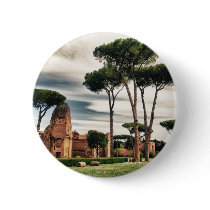 The Baths of Caracalla in Rome Button