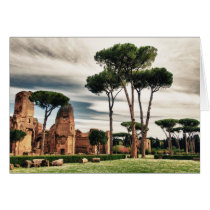 The Baths of Caracalla in Rome Card