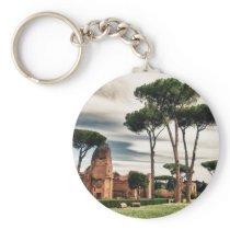The Baths of Caracalla in Rome Key Chains