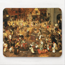 The Battle between Carnival and Lent Mouse Pad