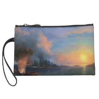 The Battle of Bomarsund Ivan Aivazovsky seascape Wristlets