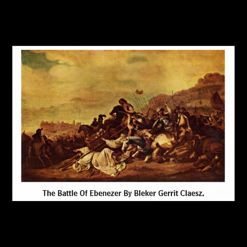 The Battle Of Ebenezer By Bleker Gerrit Claesz. Print