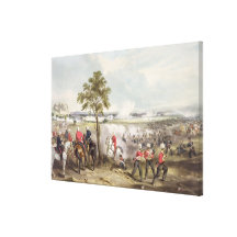 The Battle of Goojerat on 21st February 1849, engr Gallery Wrap Canvas