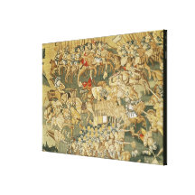 The Battle of Jarnac Stretched Canvas Print