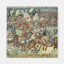 The Battle of Pavia. The Advance of Charles V Refrigerator Magnet