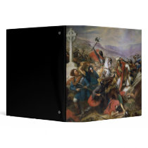 The Battle of Poitiers, won by Charles Martel Vinyl Binder