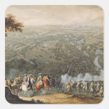 The Battle of Poltava 2 Square Stickers
