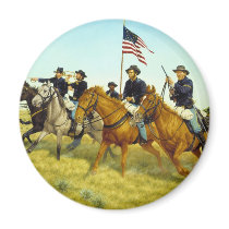 The Battle of Prairie Dog Creek by Ralph Heinz Magnets