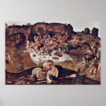 The Battle Of The Centaurs And Lapiths By Piero Poster