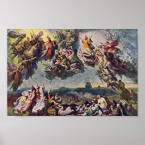 The Battle Of The Huns By Wilhelm Von Kaulbach Posters