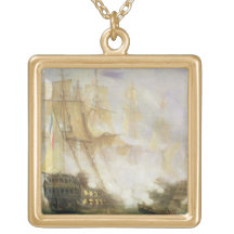 The Battle of Trafalgar, c.1841 (oil on canvas) Custom Jewelry