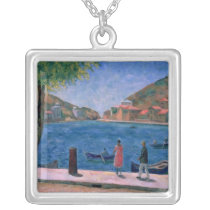 The Bay of Balaklava, 1927 Personalized Necklace