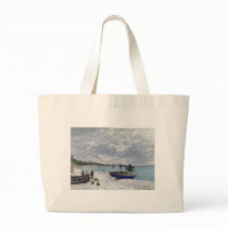 The Beach at Sainte-Adresse (1867) Canvas Bag