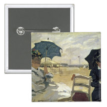 The Beach at Trouville, 1870 Buttons