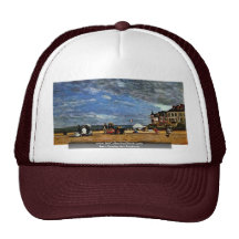 The Beach At Trouville By Boudin Eugène Mesh Hats