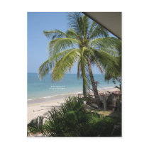 The beach postcard
