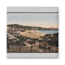 The beach, San Sebastian, Spain vintage Photochrom Fridge Magnets