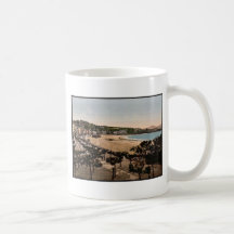 The beach, San Sebastian, Spain vintage Photochrom Coffee Mug