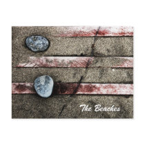 the Beaches, Toronto - sand collage Postcard