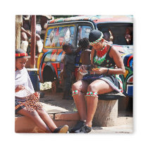 The Bead Workers Fridge Magnets