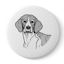 THE BEAGLE PINBACK BUTTON