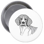 THE BEAGLE PINBACK BUTTON