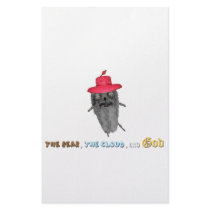 The Bear dying of old age(with beard) stationery