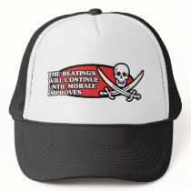 The Beatings Will Continue Until Morale Improves hats by ObsessionDesign The Beatings Will Continue Until Morale Improves hats