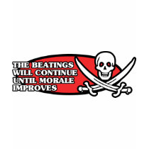 The Beatings Will Continue Until Morale Improves t-shirts by ObsessionDesign The Beatings Will Continue Until Morale Improves t-shirts