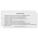 The Beatitudes Prayer Card Customized Rack Card