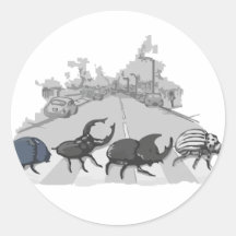 The Beatles Round Sticker