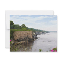 The beautiful coast of Newport Rhode Island Custom Invitations