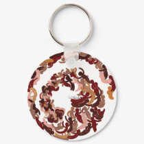 The Beautiful Dance - Uplifting Peace Unity Art keychains