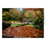The beauty of the trees... card