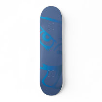 the Beaver Blue Background Skate Board