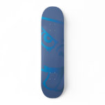 the Beaver Blue Background Skate Board