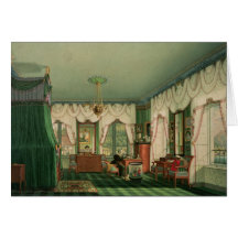 The Bedroom of Elizabeth of Bavaria Greeting Cards