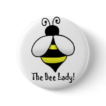The Bee Lady Button